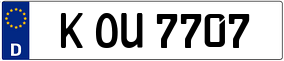 Truck License Plate